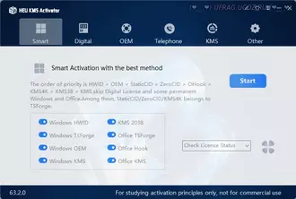 Бесплатно Torrent HEU KMS Activator 63.2.0 Portable [En]: Активация Wi